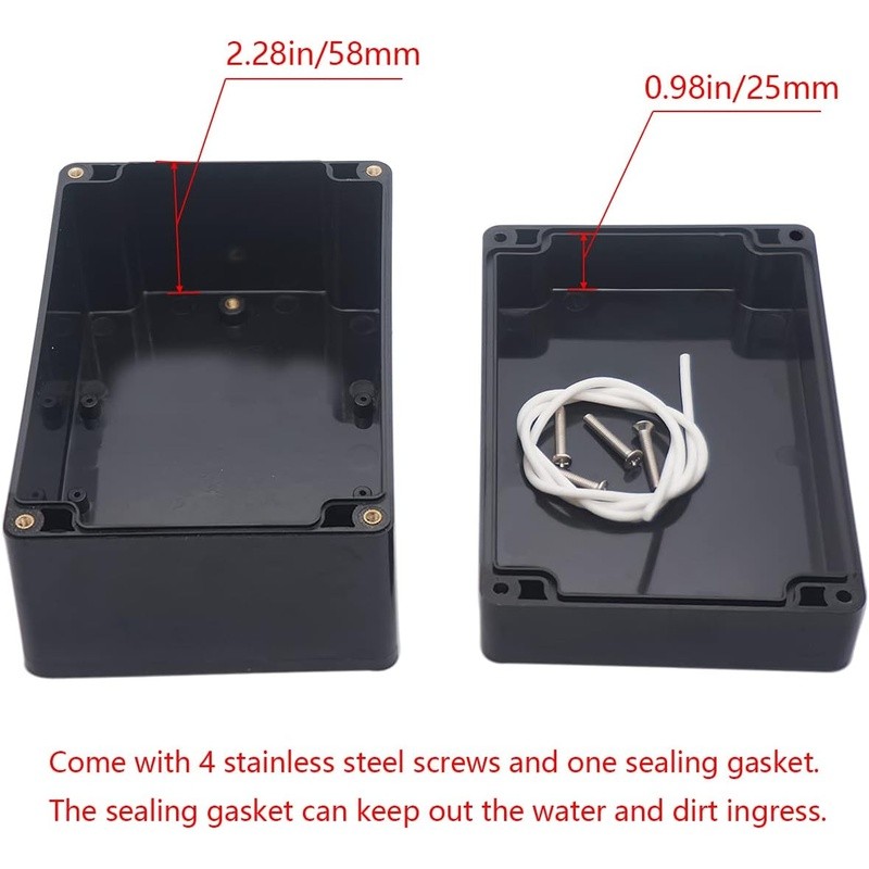 IP65 Waterproof Junction Box Durable Electrical Enclosure DIY Projects New