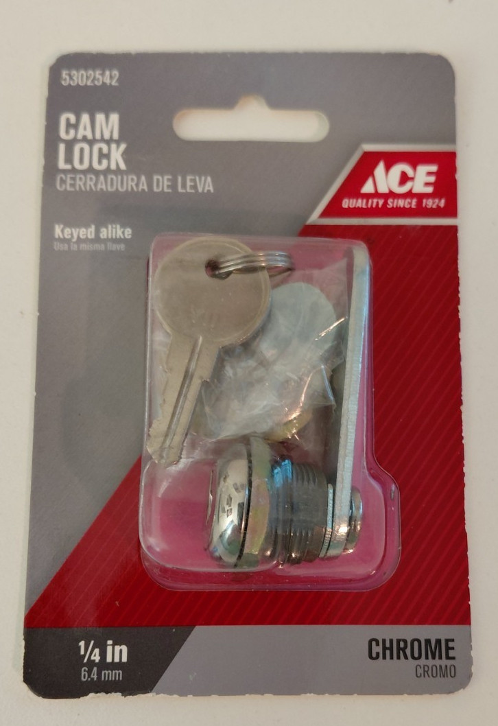 1/4″ Cam Lock #5302542 Drawer Lock & Key