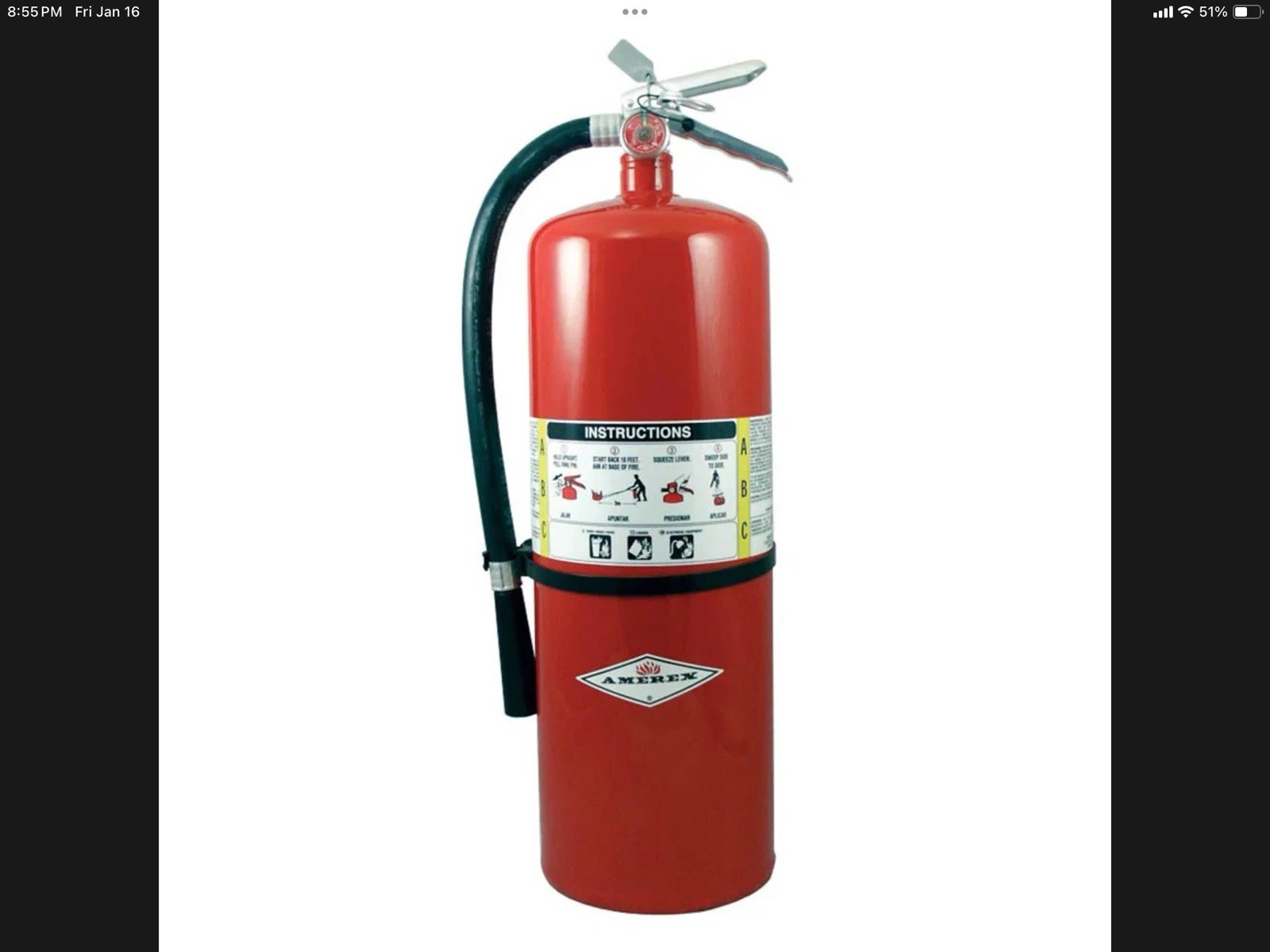 20LB Amerex A411 – ABC Dry Chemical Fire Extinguisher New In Box