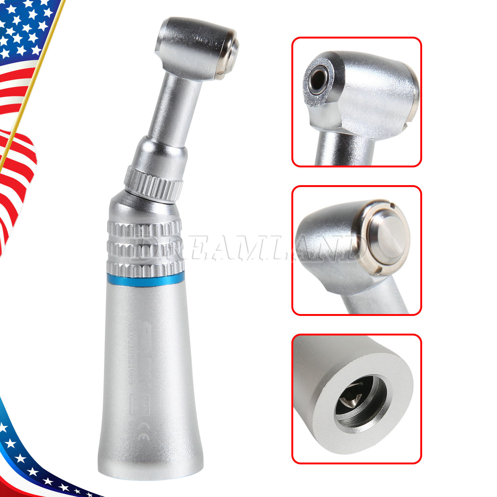 Dental E TYPE push button Contra Angle LOW Handpiece A+ Dentist Brand New PAD