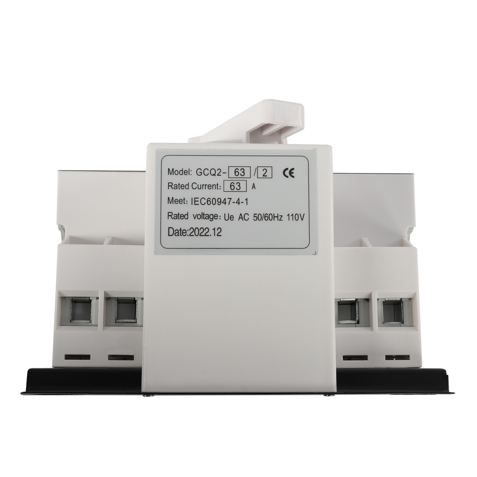 63A 2P 110V Dual Power Automatic Transfer Switch Generator Changeover Switch