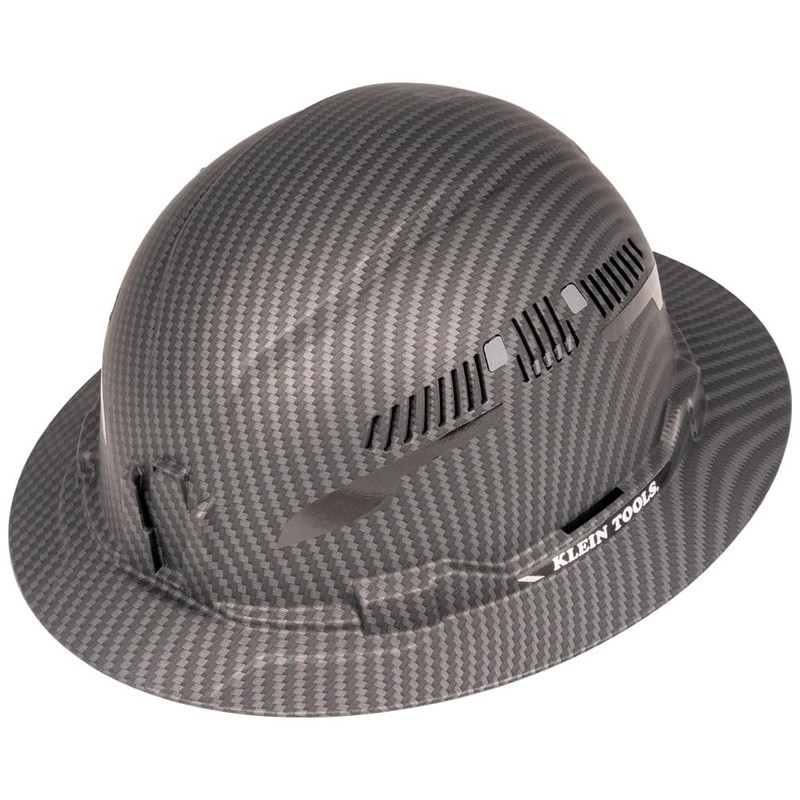 Klein Tools 60626 Hard Hat Vented Full Brim Premium Karbn Design Type 1 Class C