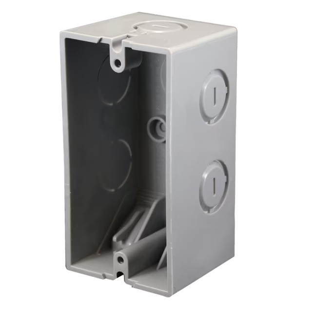 CANTEX 1 -Gang Plastic New work Switch/Outlet Electrical Box