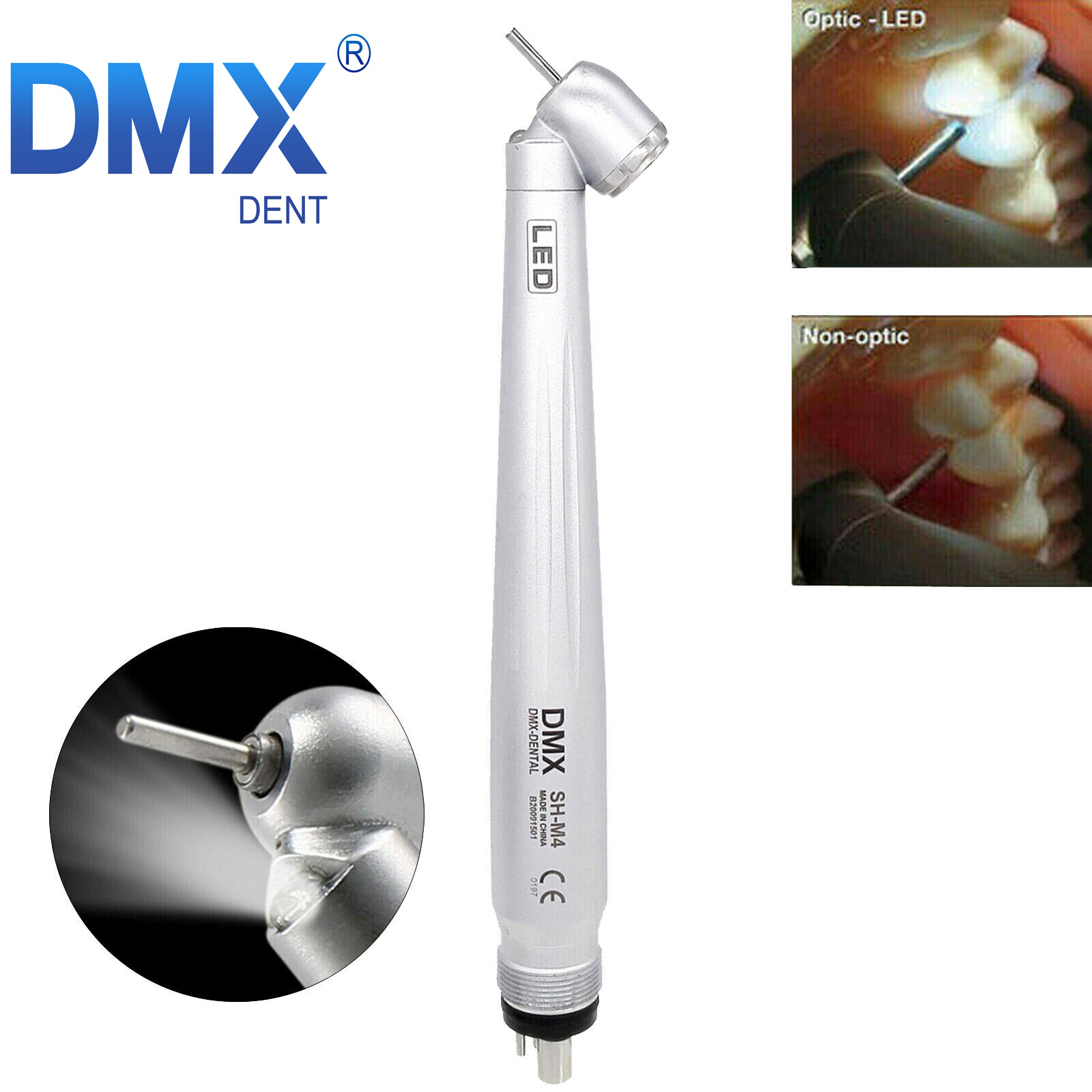 Dental 45° Degree Surgical High Speed Handpiece Turbine 2/4Holes/Burs DMXDENT
