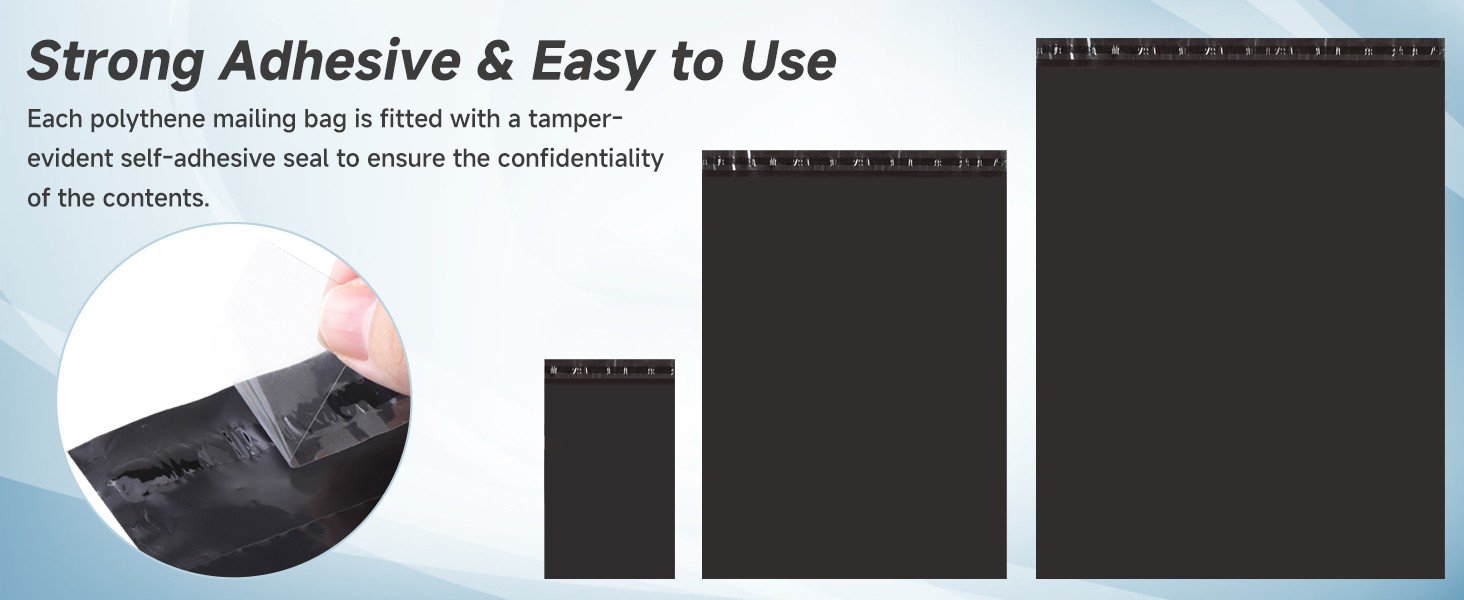 Poly Mailers Shipping Bags – 6×9 7.5×10.5 9×12 10×13 12×15.5 14.5×19 19×24 24×24