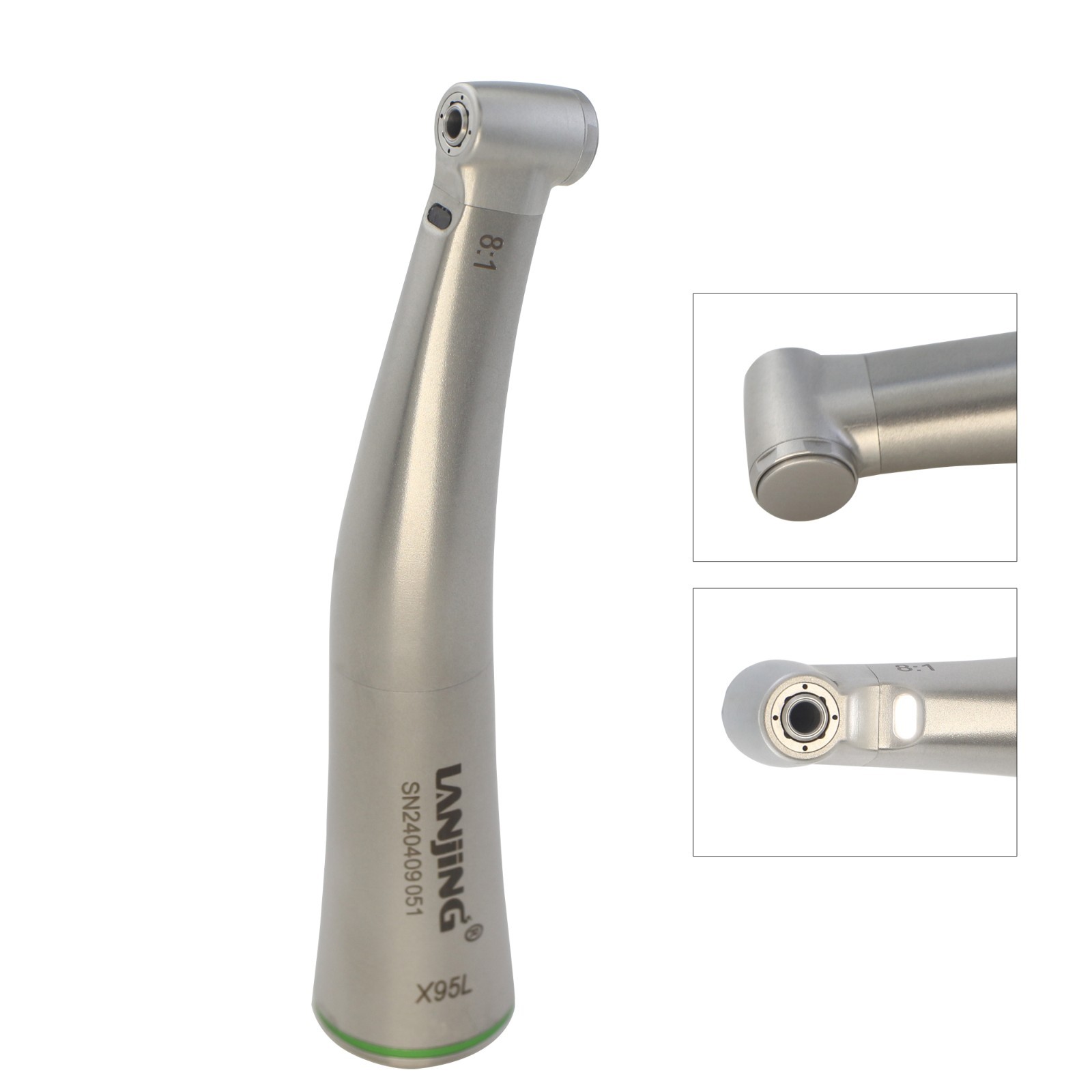 8:1 10:1 Endo Handpiece Endodontic Contra Angle TUL-8M LED Push Button Dentsply