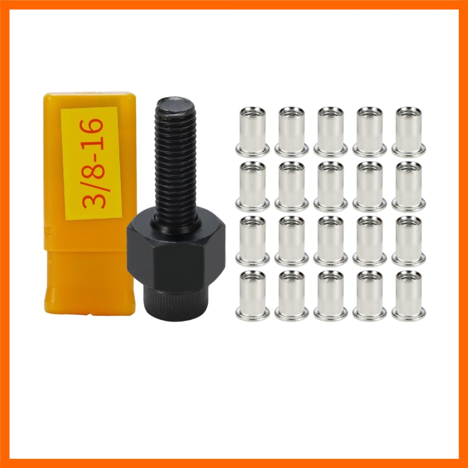 20pcs Stainless Steel Rivet Nuts with Hand Rivet Nut Tool Set, Manual Rivnut …