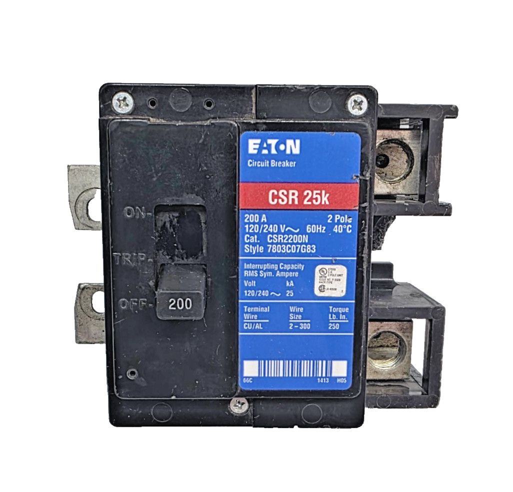 Eaton CSR2200N 200A 120/240V 2-Pole Circuit Breaker From Working Environment