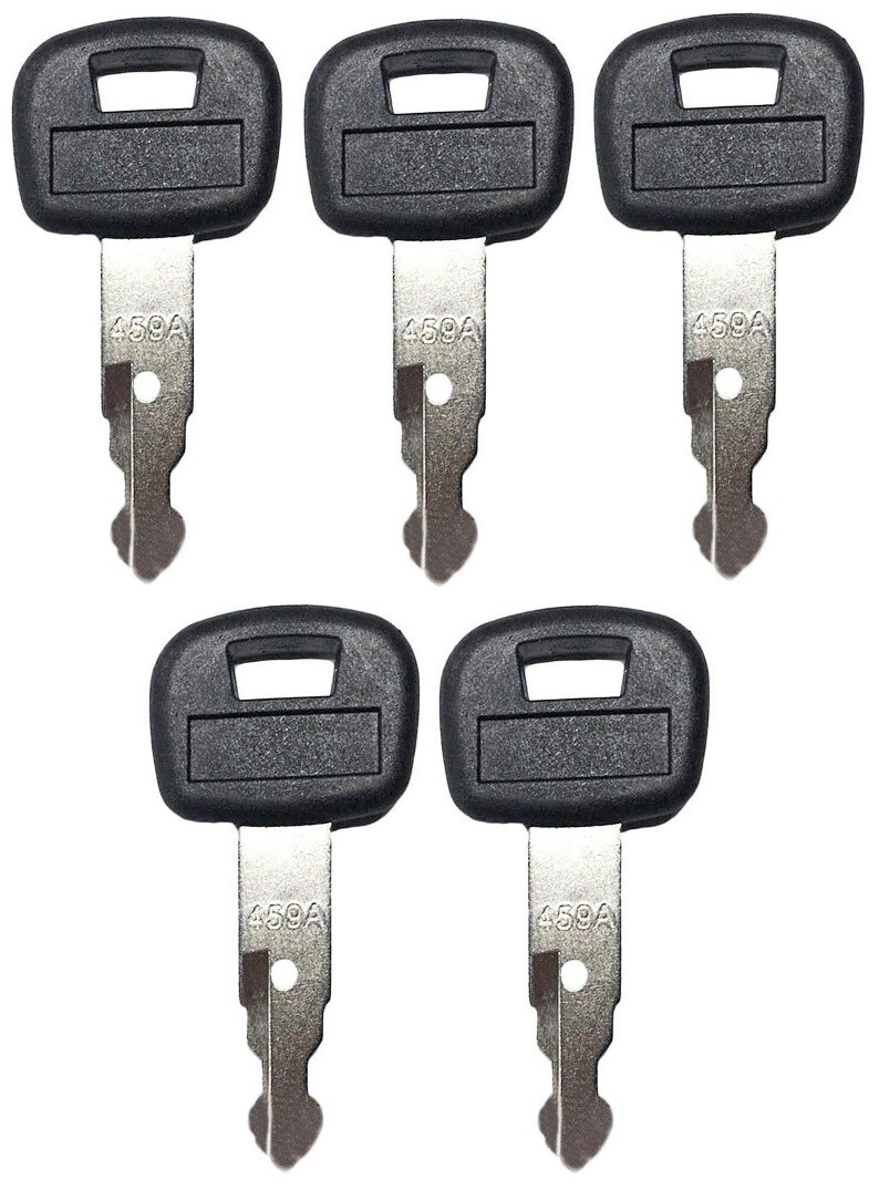 (5) Key For Kubota Mini Excavator, Backhoe, Skid Steer, Track Loader 459A