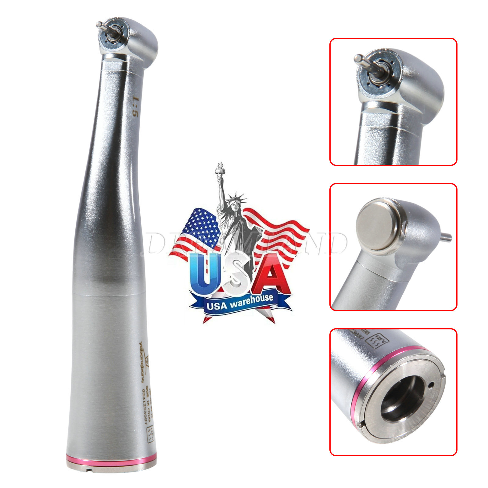 NSK Style Dental Brushless LED Electric Micro Motor 1:1/1:5 Increasing Handpiece