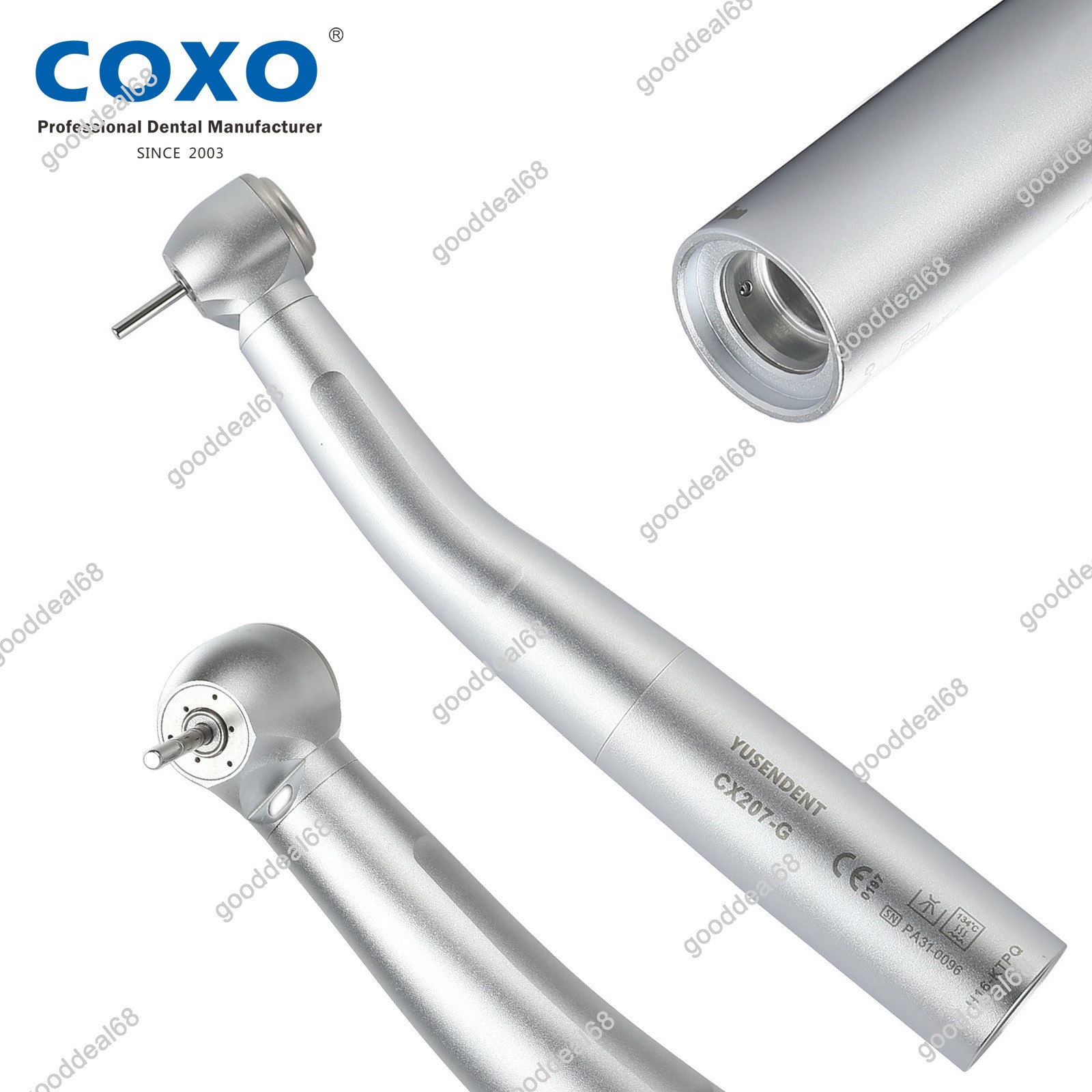COXO Dental Handpiece Fiber Optic High Speed Turbine CX207-G KaVo MULTIflex LED
