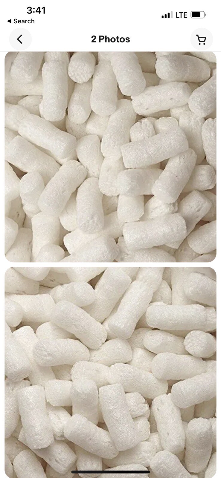 MADE IN USA BIODEGRADABLE PACKING PEANUTS WHITE- 21 CUBIC FEET SHIP FAST UPS