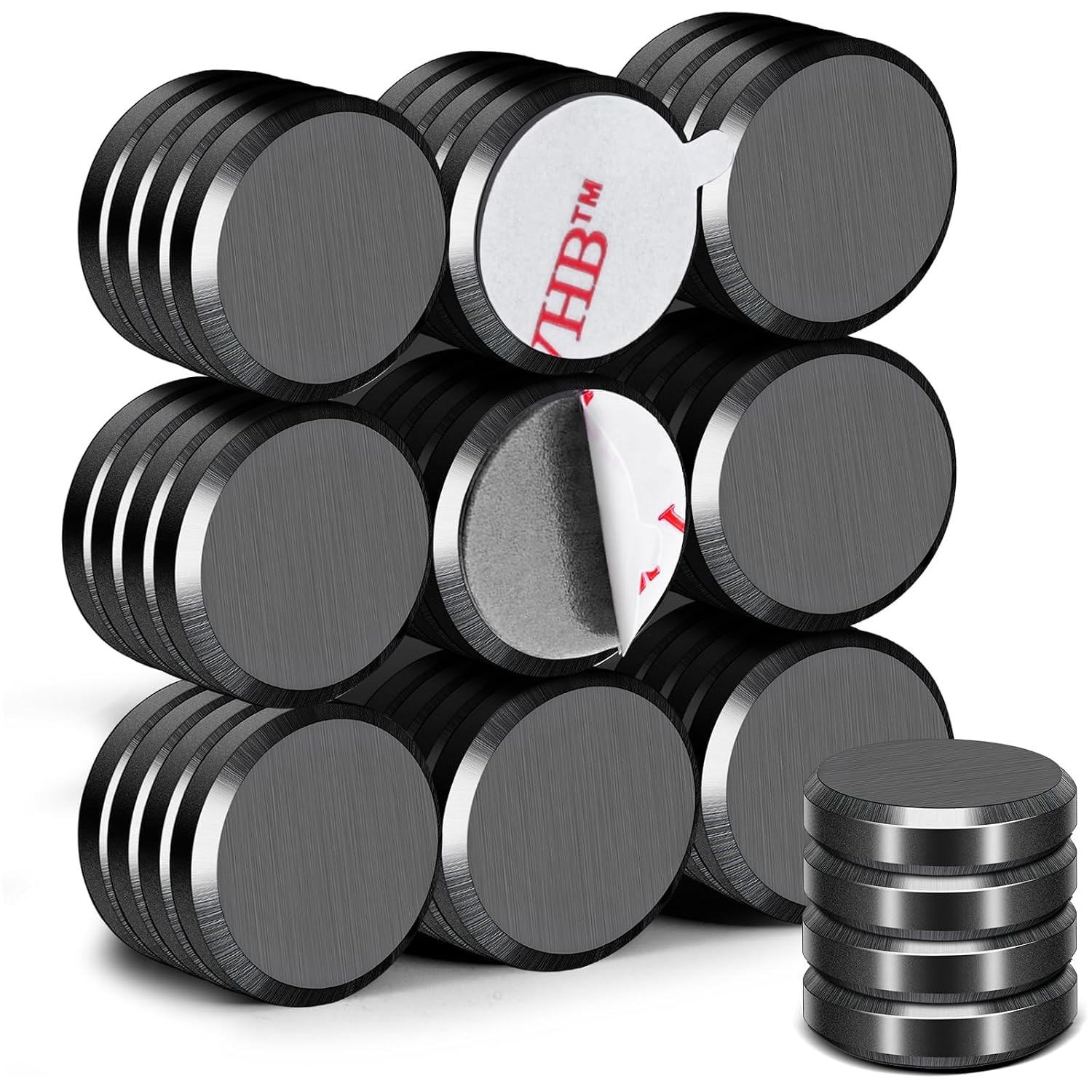 40PCS Strong Adhesive Round Magnets for Fridge Whiteboard Crafts