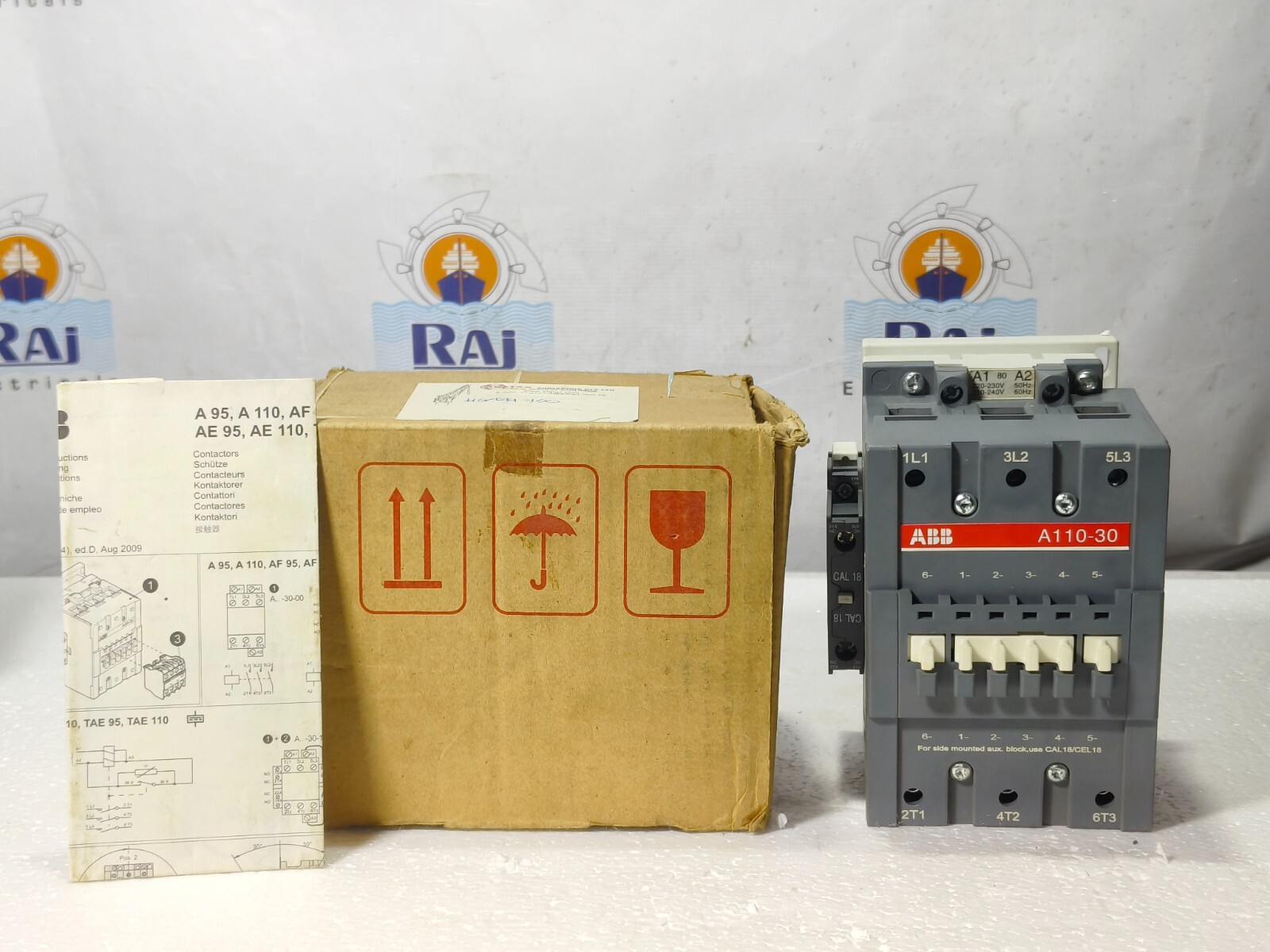 ABB A110-30 3POLE 220-240V 50/60Hz 160A MAGNETIC CONTACTOR A11030 A110