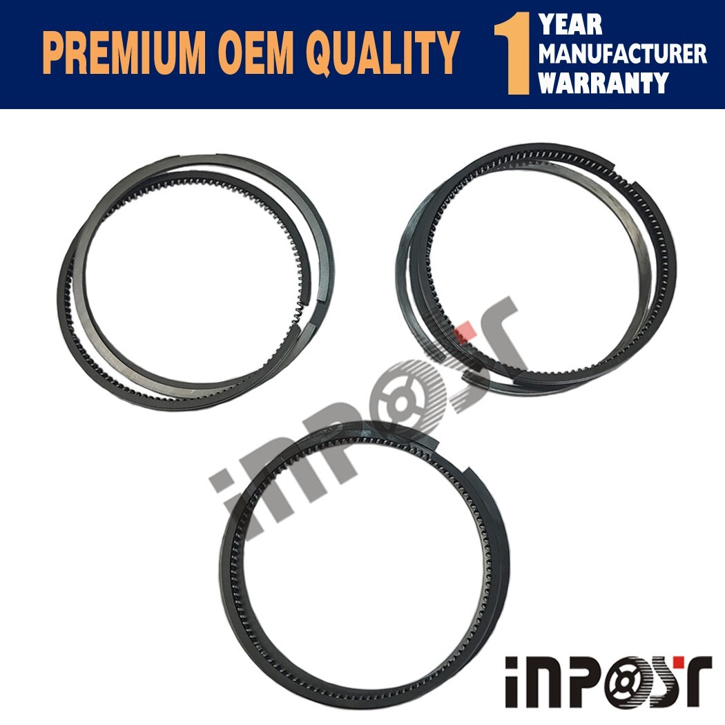 3 set 3T72 Piston Ring STD For Yanmar 3T72HL , 72mm*2*2*4