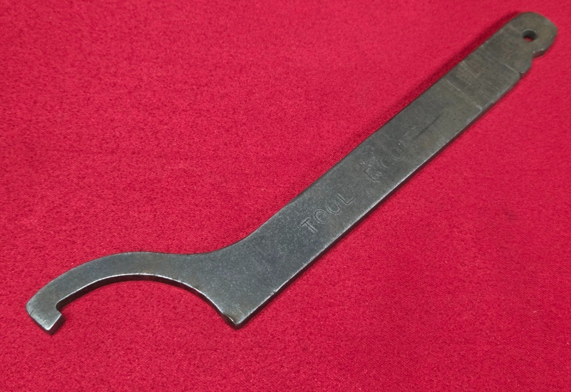 Vintage 2″ Hook Spanner Wrench, 8″ Long, 3/16″ Thick, Hand-Made in USA