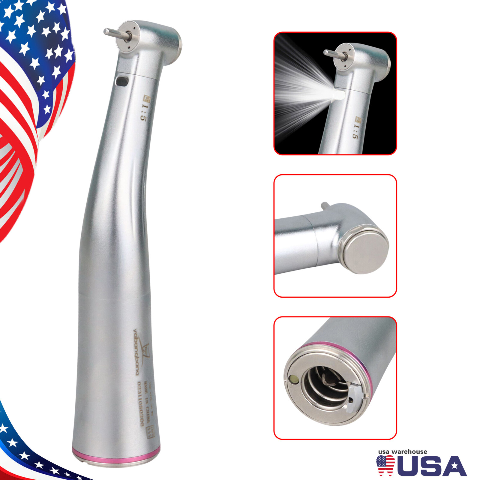 NSK Style 1:5/1:4.2 LED Dental Electric Contra Angle Low Speed Handpiece E-Type