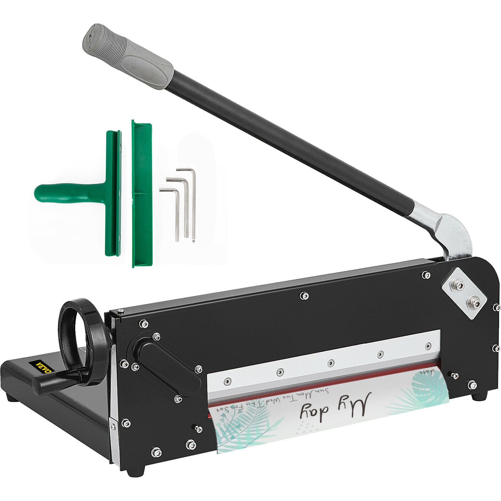 VEVOR 12″ Paper Cutter Heavy Duty Guillotine Stack Paper Trimmer Metal Base A4