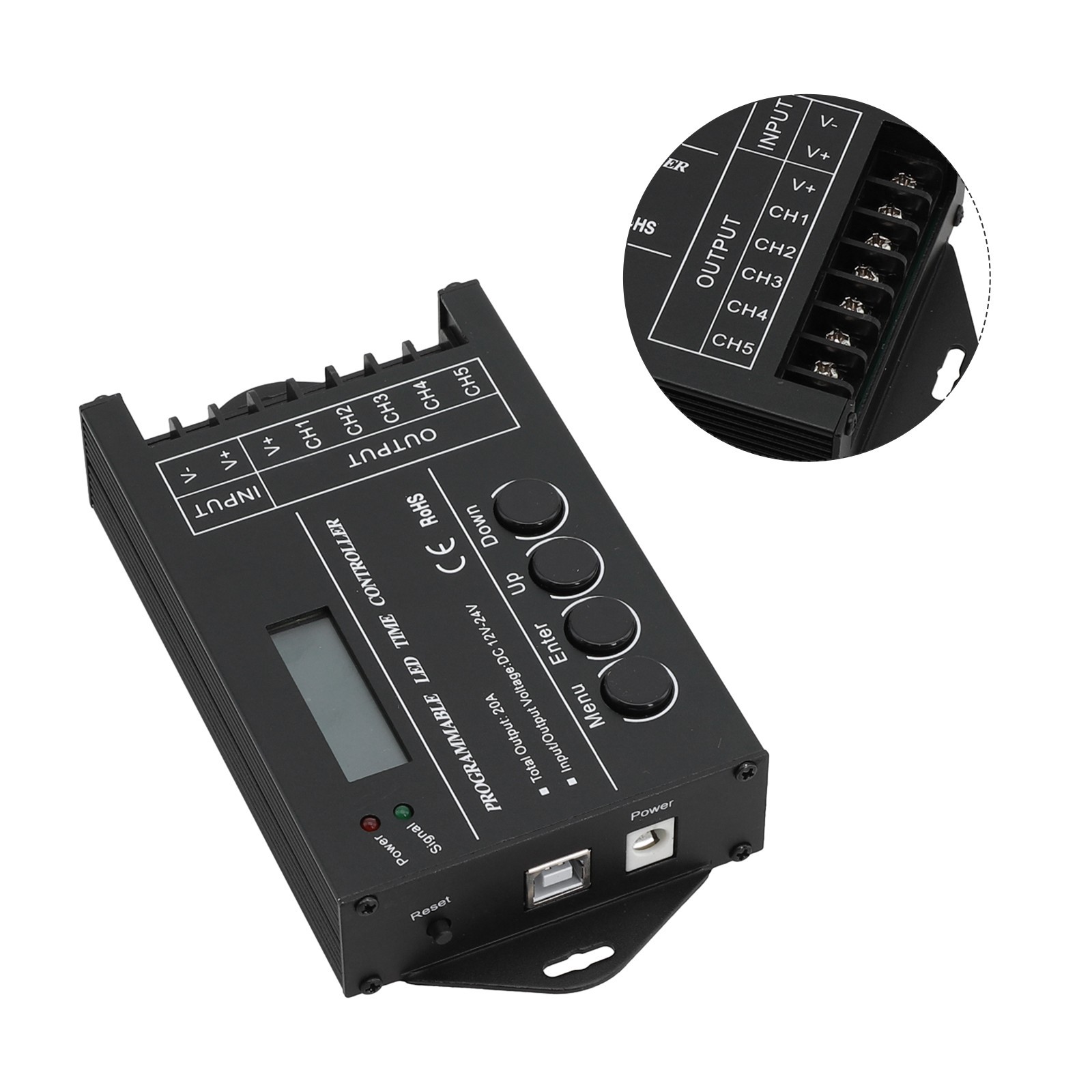 High Compatibility TC420 Programmable LED Display Controller 5 Channels
