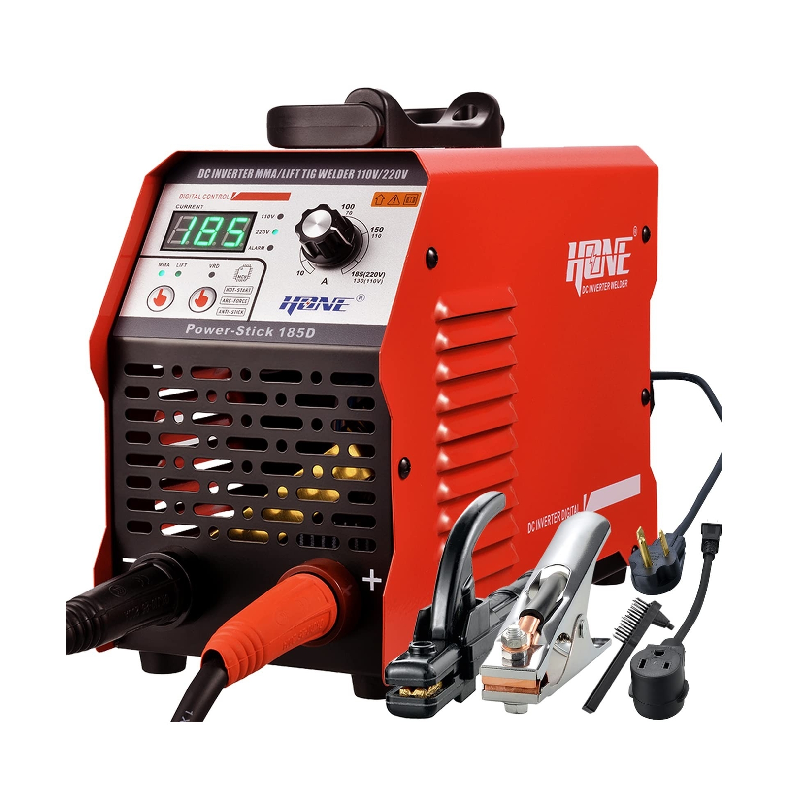 HONE ARC Welder, Actual 185Amp 110V/220V Stick Welder with Lift Tig Function,…