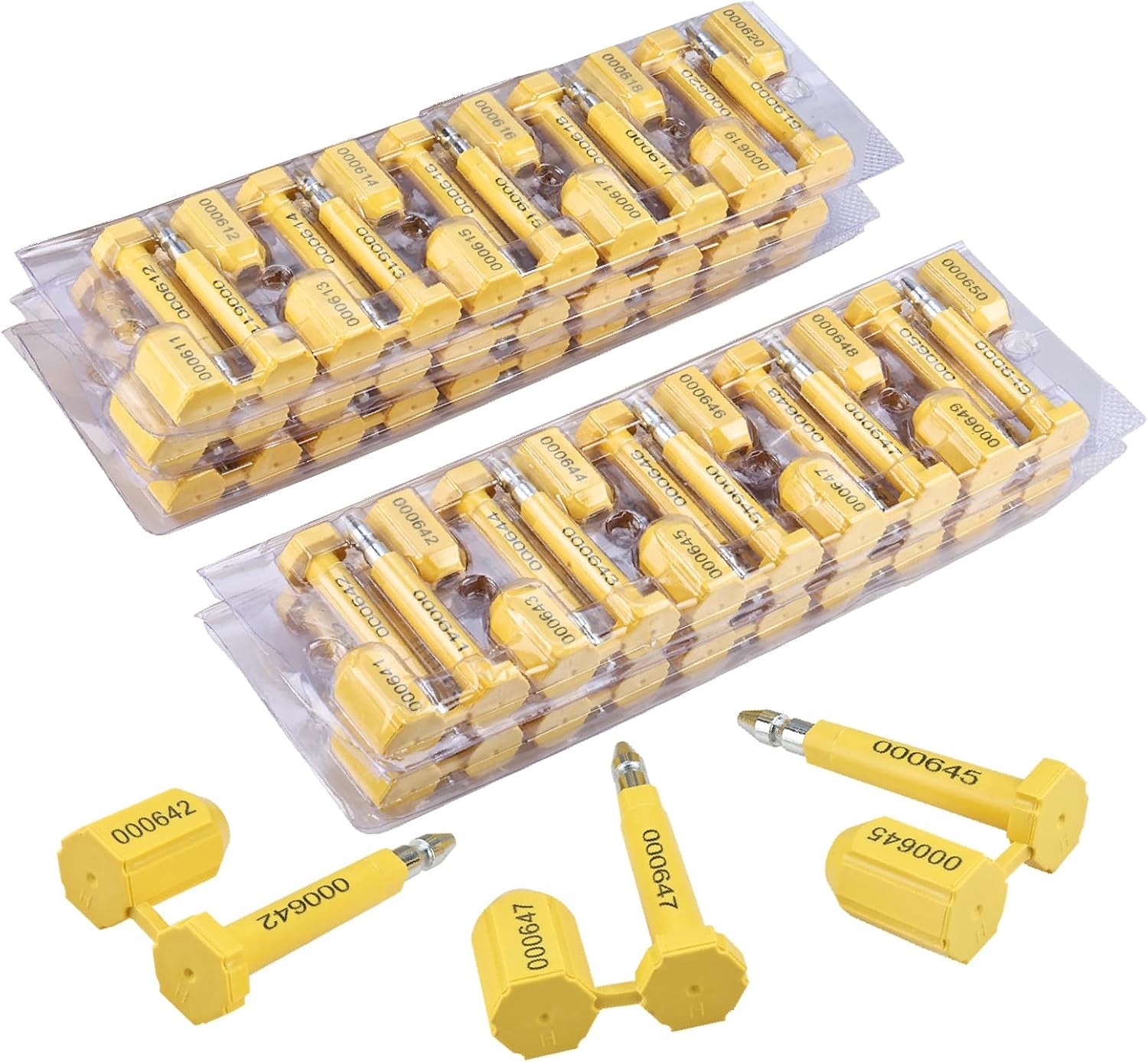 100Pcs Bolt Shipping Seal Disposable Container Seals for Trucks Trailers