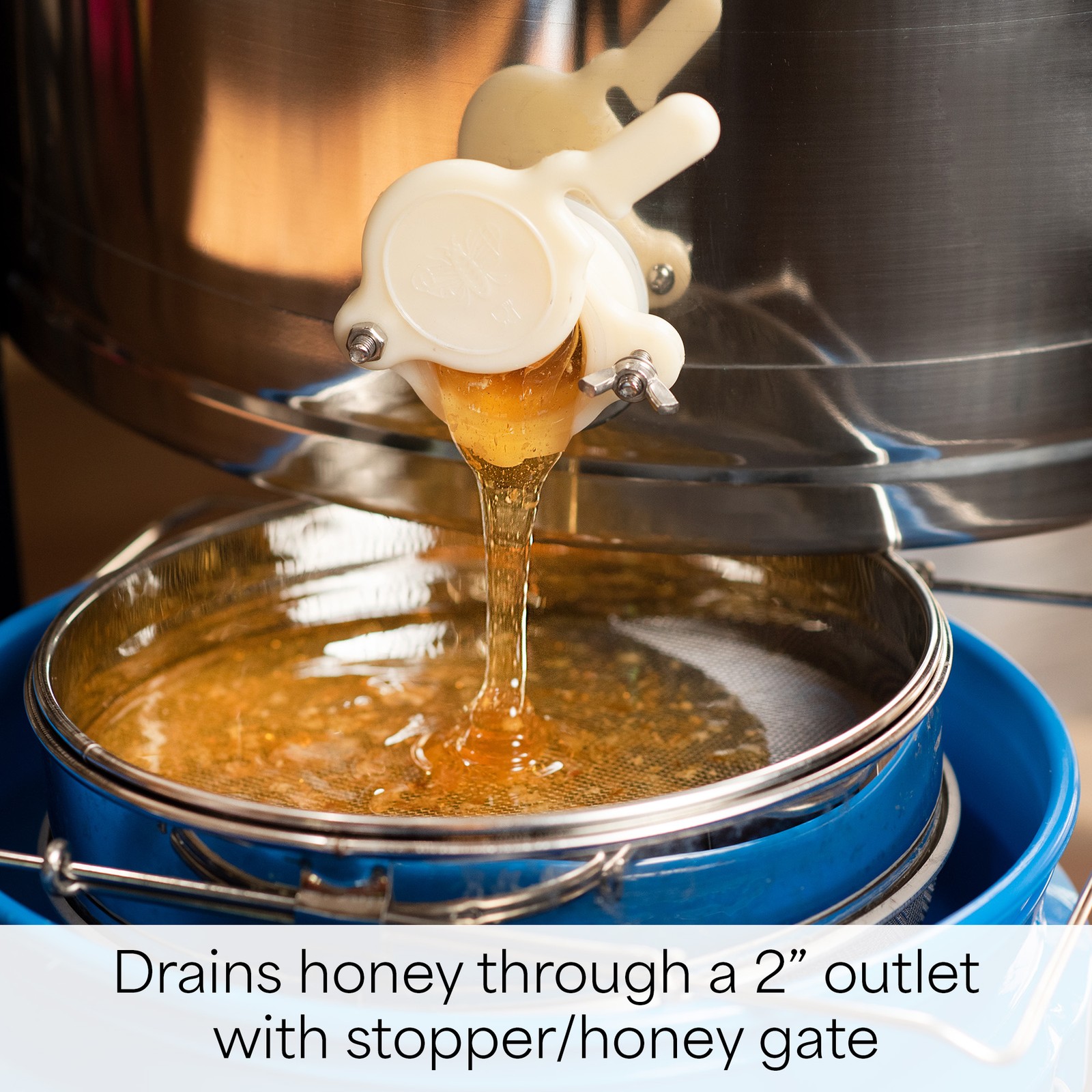 Four 4/8 Frame Stainless Steel Bee Honey Extractor SS Honeycomb Drum BEE-V004B