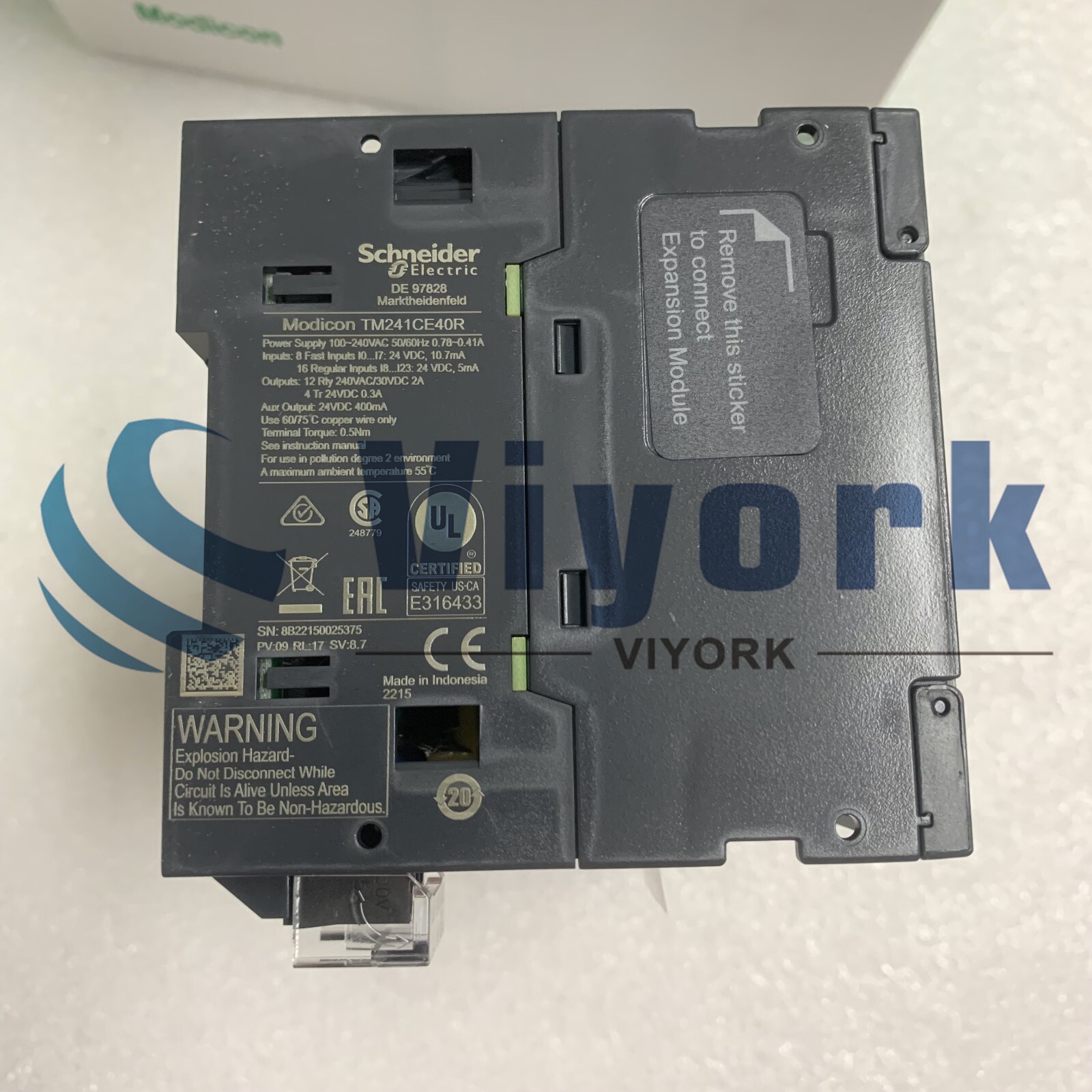 Schneider MODICON TM241CE40R LOGIC CONTROLLER M241-40IO RELAY ETHERNET NEW
