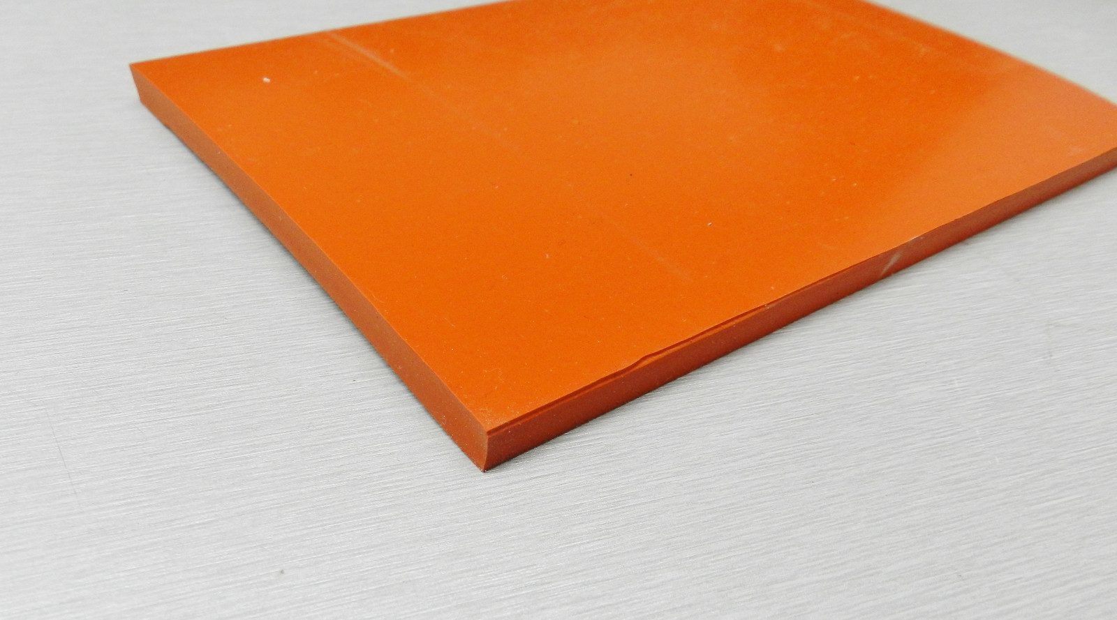 Silicone Rubber Sheet 4x6x1/4 Thick High Temp Solid Red/Orange Grade 4″ x 6″