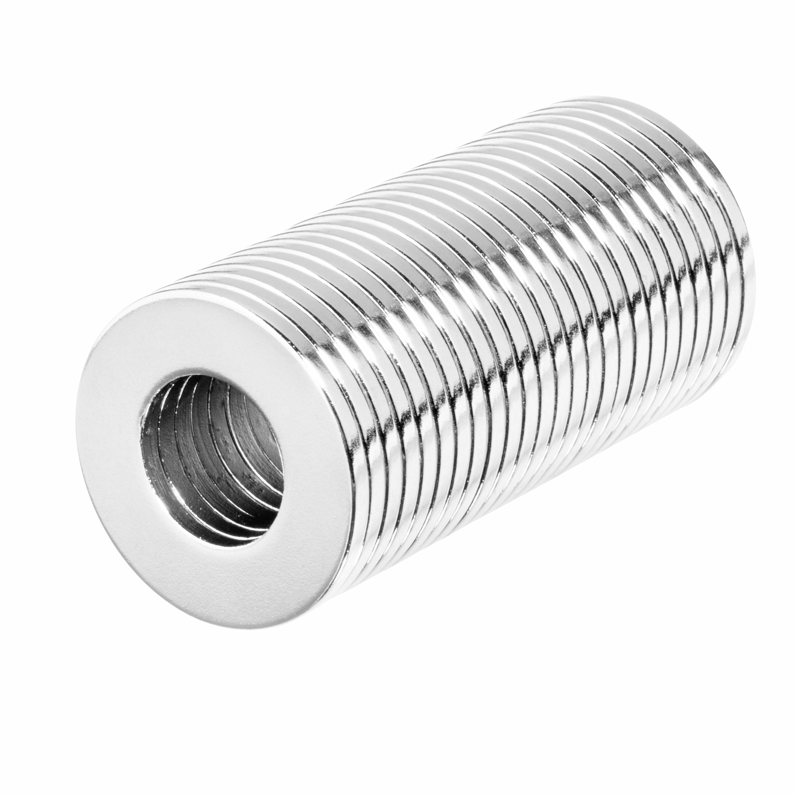 3/4 x 3/8 x 1/16 Inch Strong Neodymium Rare Earth Ring Magnets N42 (25 Pack)