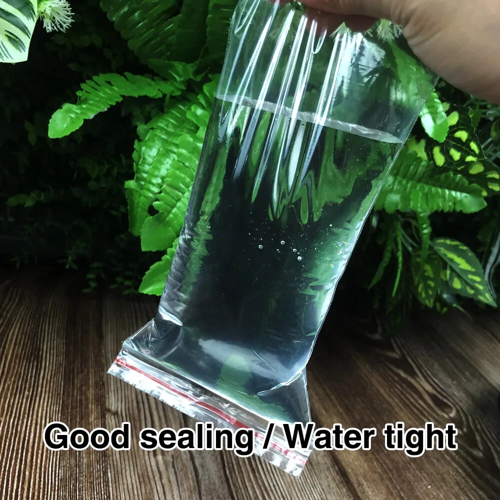4x6cm-100PCS Clear Reclosable Zipper Bags Zip Seal Baggies Plastic Storage