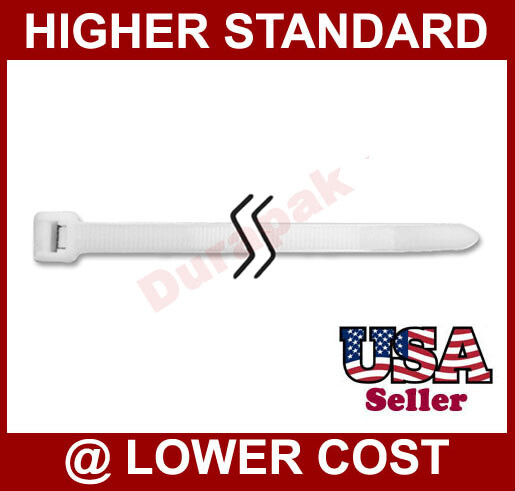4″, 6″, 8″ up to 14.5″ 18 lbs to 50 lbs Natural Cable Wire Zip Nylon Secure Ties