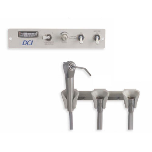 DCI Panel Flush Mount Manual Control Dental Delivery Unit 2 Handpiece & Syringe