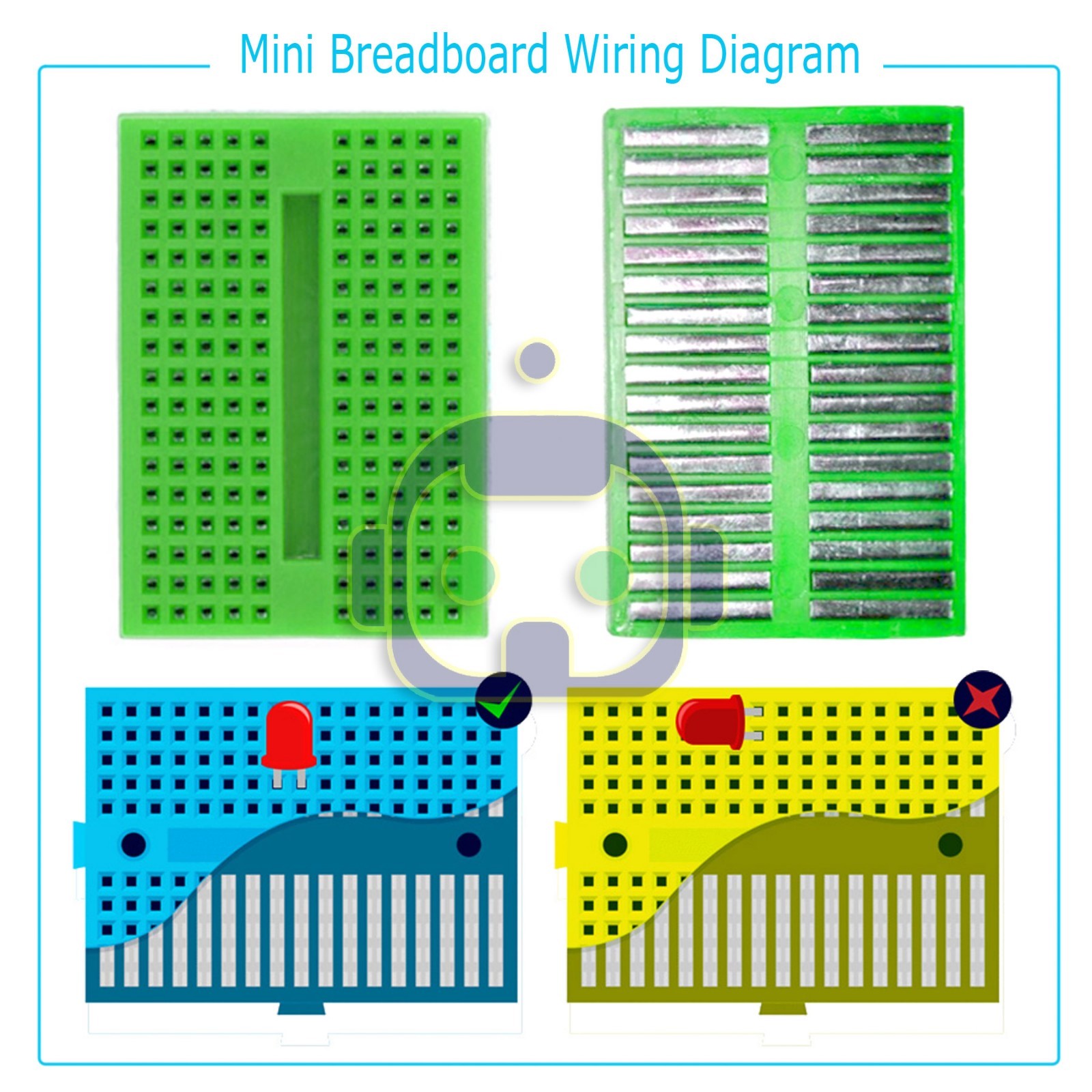 6pcs White Breadboard SYB-170 Tie-points Solderless Prototype PCB Circuit Board