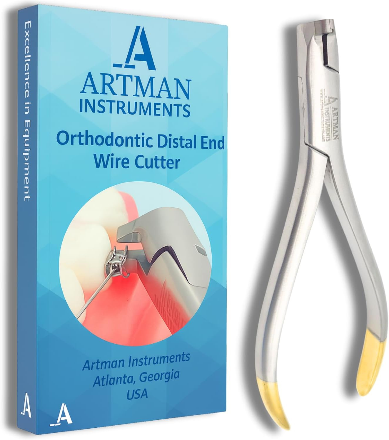 ARTMAN INSTRUMENTS Braces Wire Cutter Orthodontic Distal End Cutter, Large Ha…