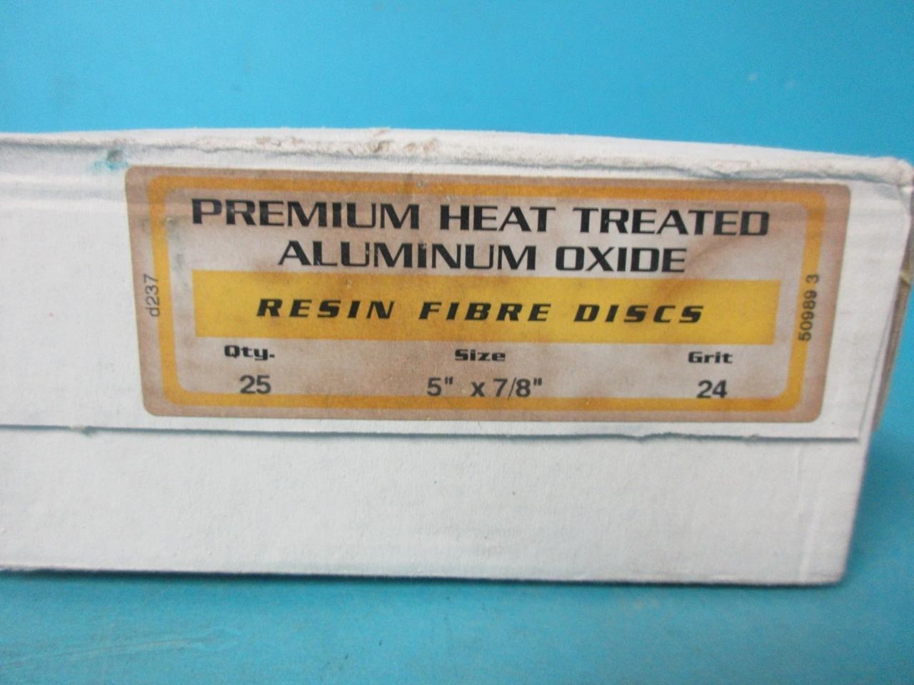 PACK OF 25 PREMIUM HEAT TREATED ALUMINUM OXIDE RESIN FIBER DISCS 5 X 7/8 24 GRIT