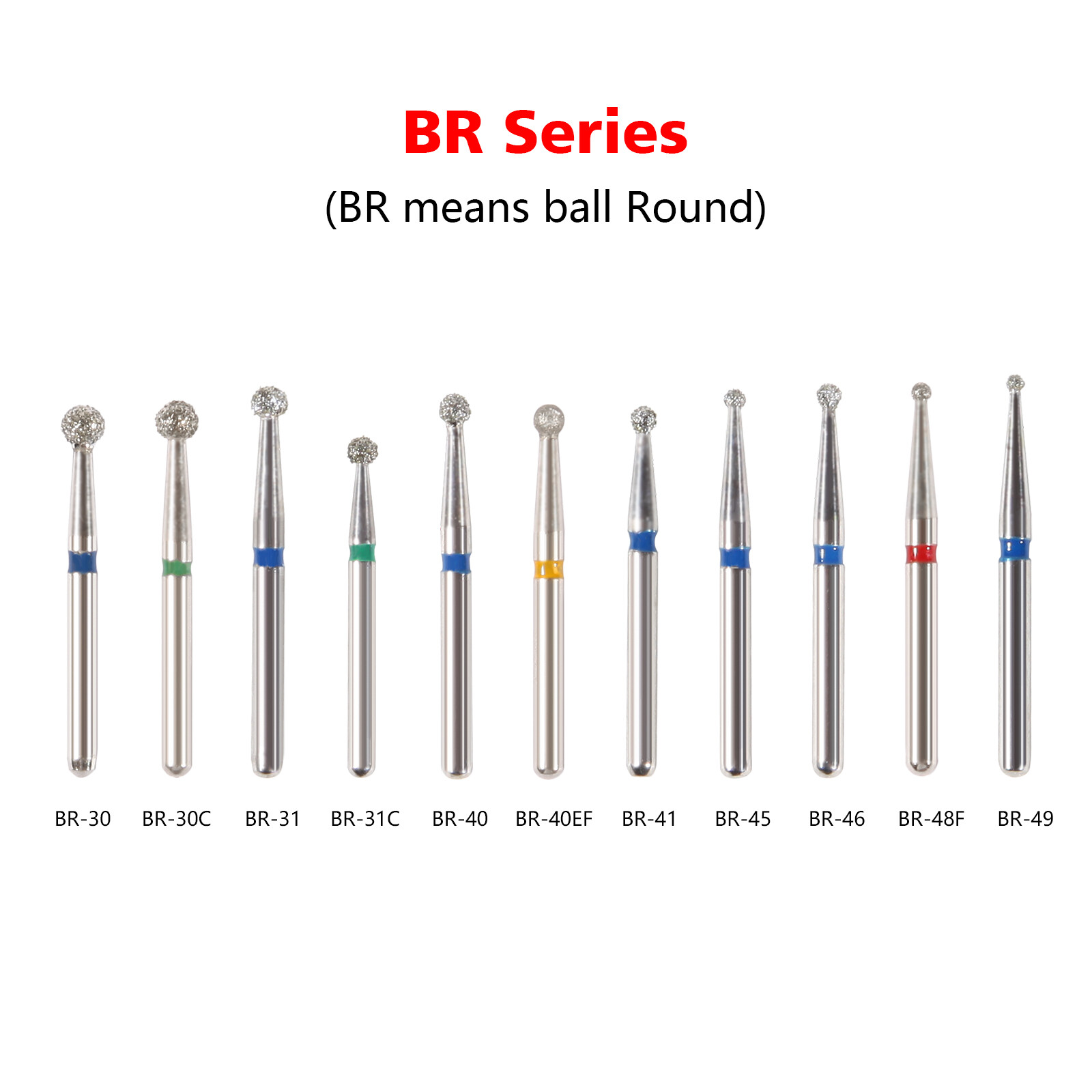 Fresas diamante Dental para agarre fricción pieza de mano de alta FG1.6mm SKYSEA