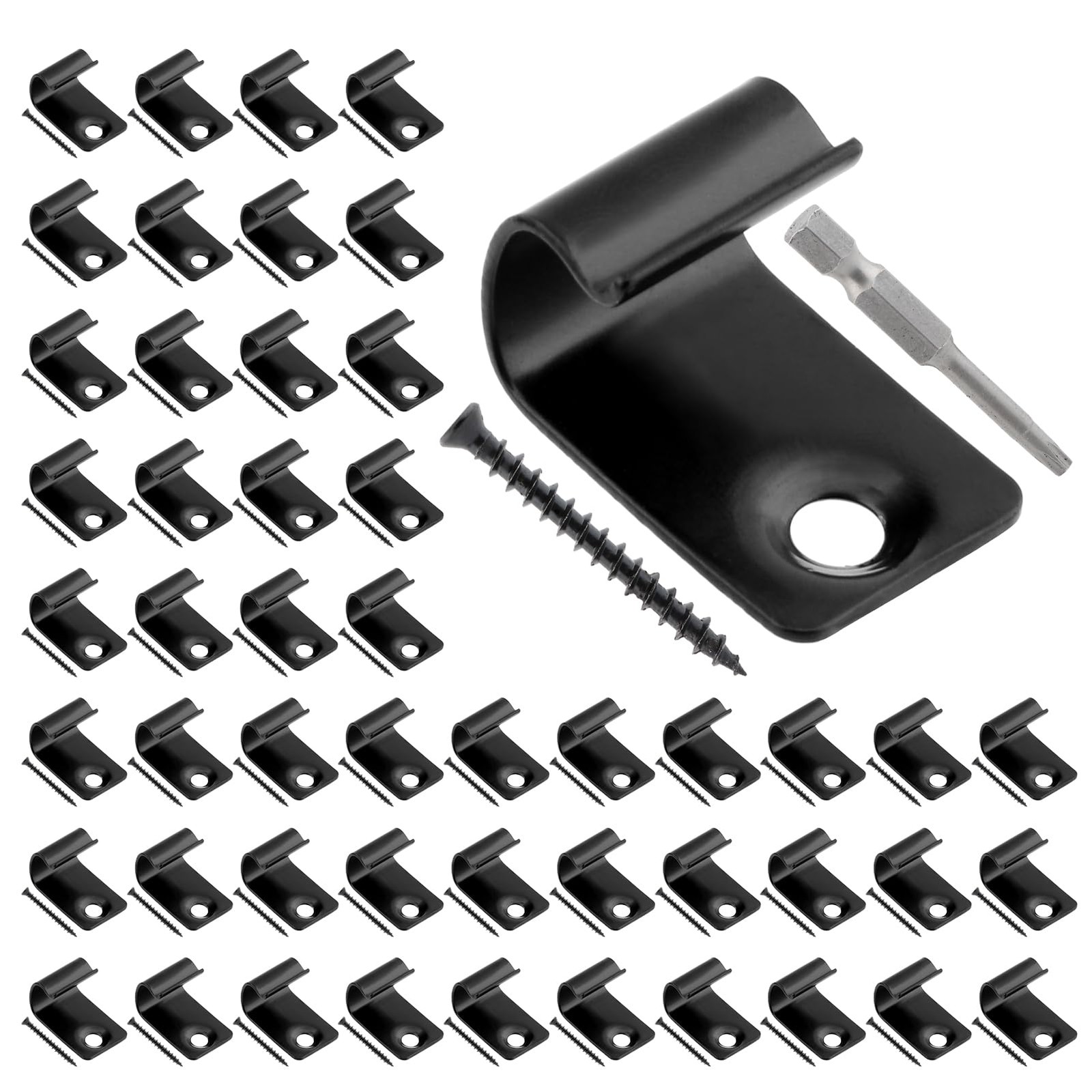 Hidden Deck Fasteners For Composite Decking Clips Screws Star Bit Secure 100PC