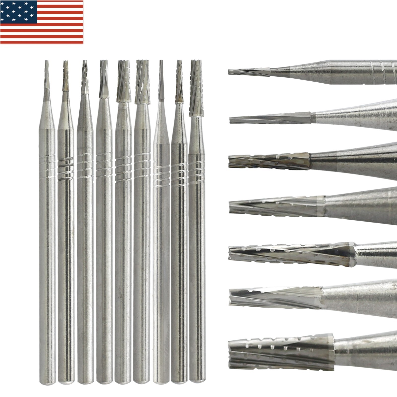 Wave Dental Burs HP 701 702 702L 703L Taper Carbide Burr for Straight Handpiece