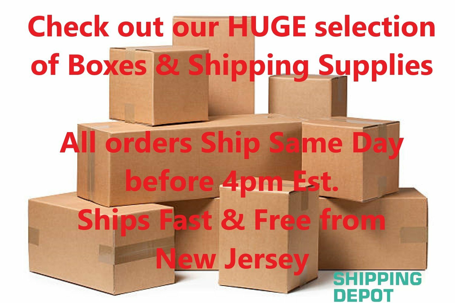 CARDBOARD BOXES | Many Sizes Available! Mailing Moving Packing Storage Small Big
