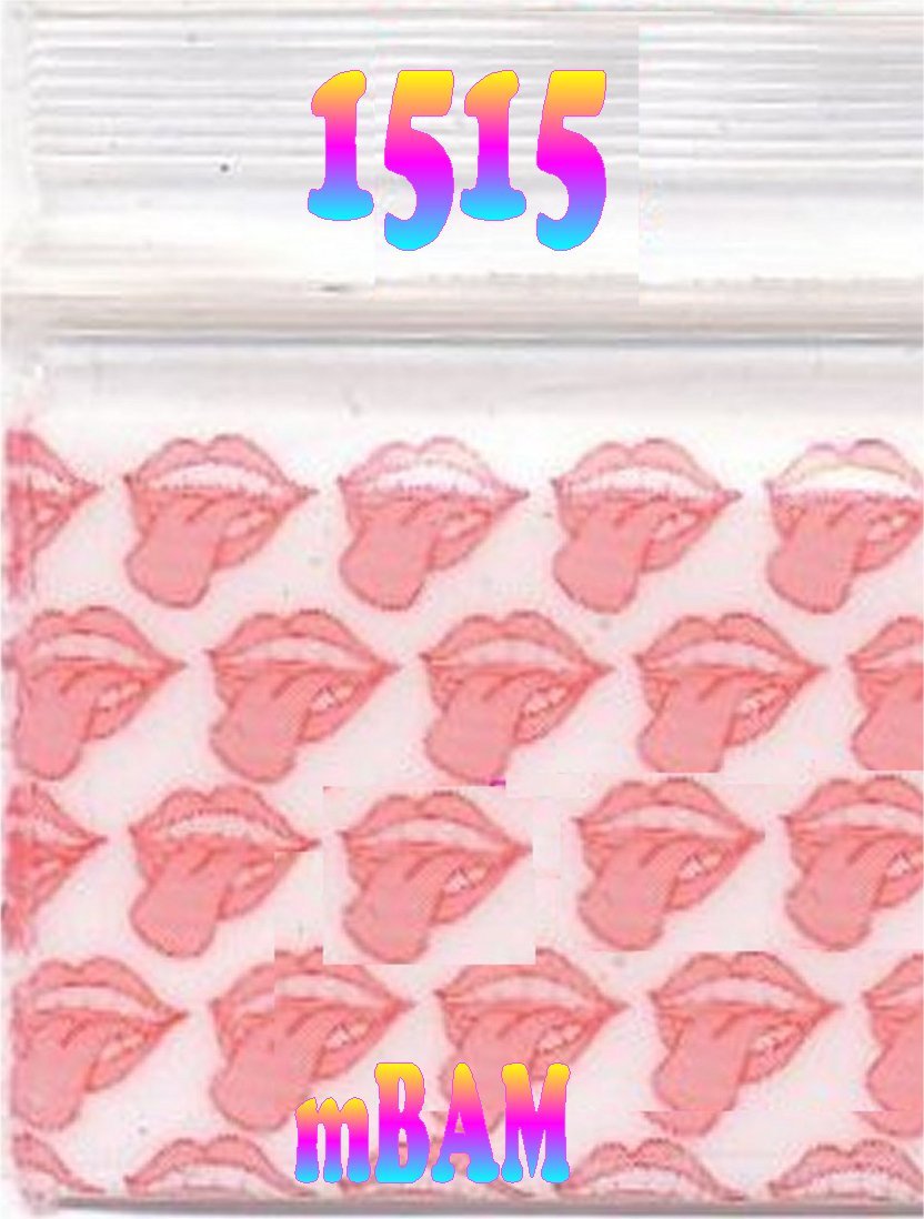 100 PACK BIG MOUTH 1515 Apple Zip MINI Baggies 1.5X1.5″ POLYBAGS