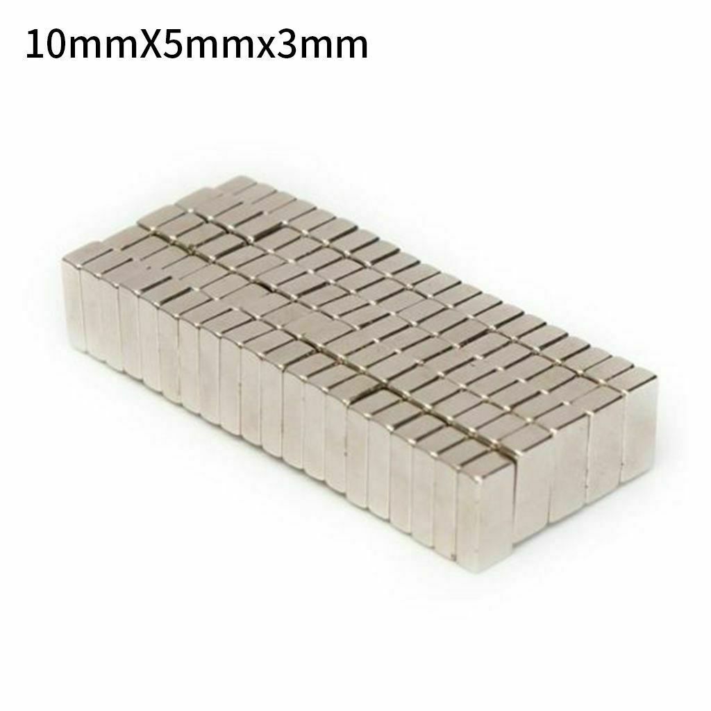 Rectangle N50 10*5*3mm Super Strong Block Rare Earth Neodymium Magnets 5-100pack