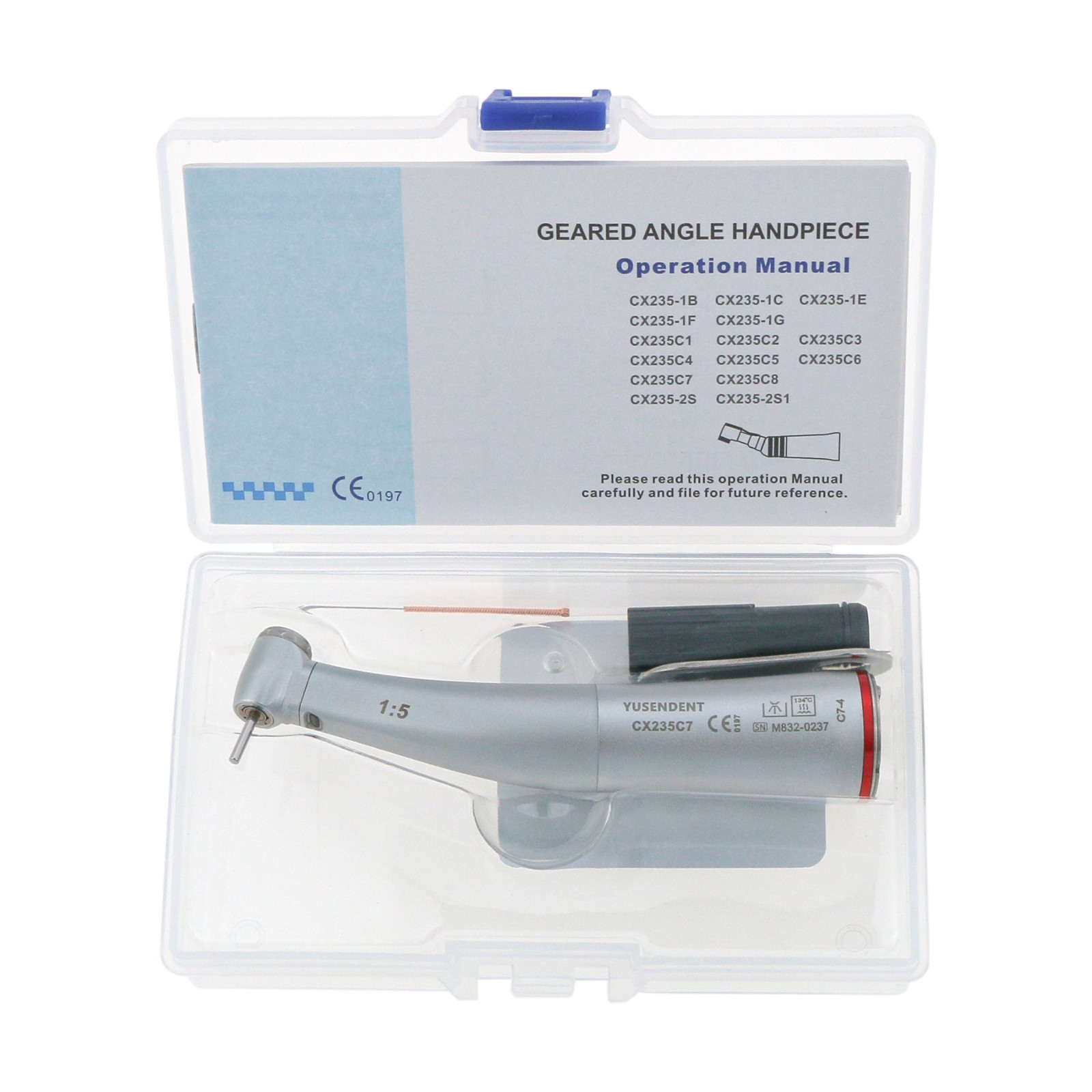 COXO CX235C7 Mini Head Speed Increasing Electric Handpiece 1:5 Contra Angle C7-4