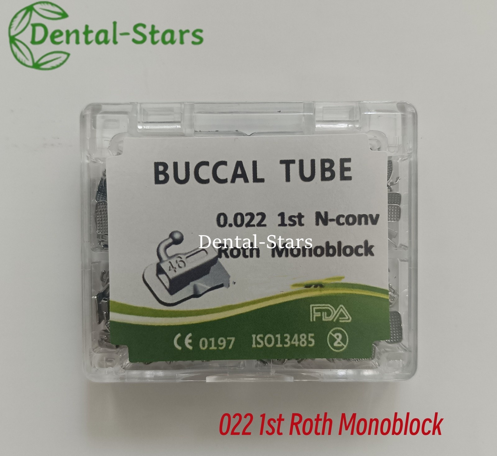 Dental Ortho Buccal Tubes 1st 2nd Molar Roth MBT Monoblock Bondable Mesh Base