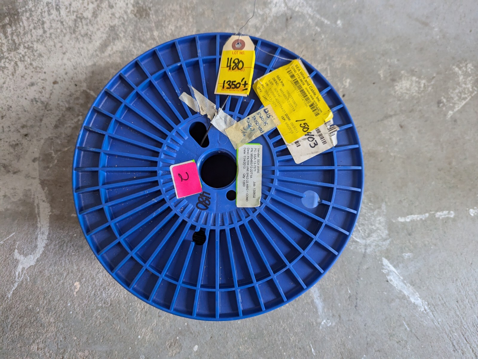 SEA Wire and Cable M85485/12-22T1A 22/1 Tin Plated Copper ETFE 1000 ft
