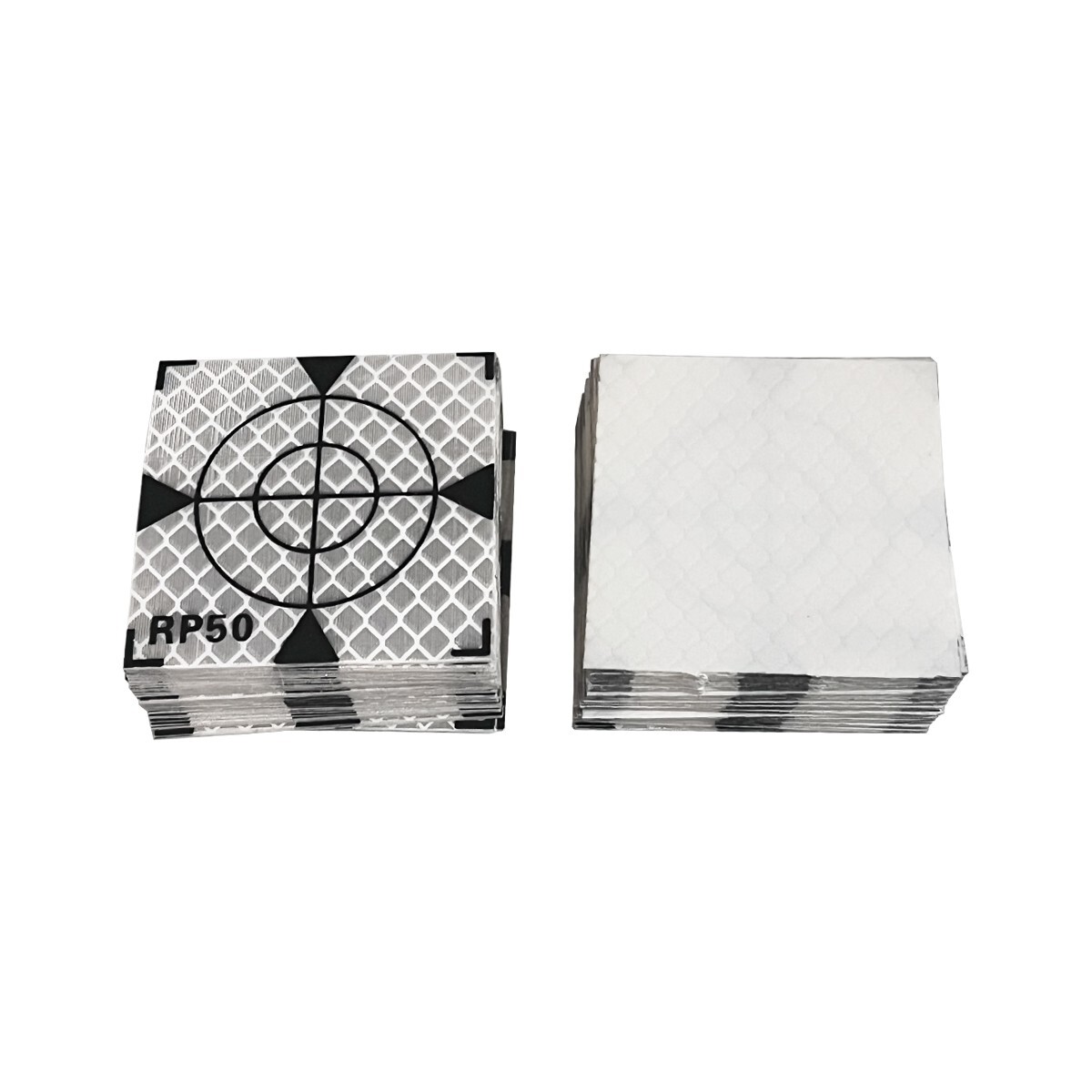 100PCS Reflector Sheet 50×50mm Reflective Target Paste Tape Total Station 1.97in