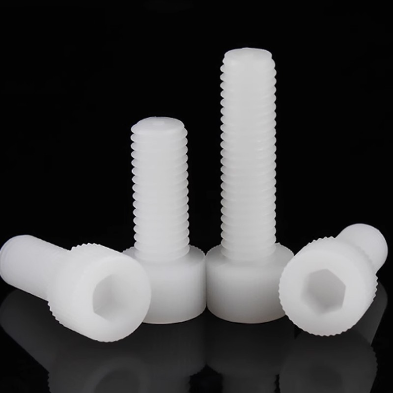 Nylon Hexagon Socket Head Cap Screws M3/M4/M5/M6/M8/M10/M12*4/5/6/8/10/12~100mm
