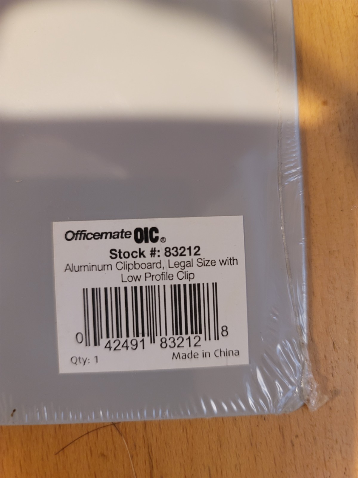 Officemate Aluminum Clipboard, Legal Size with Low Profile Clip