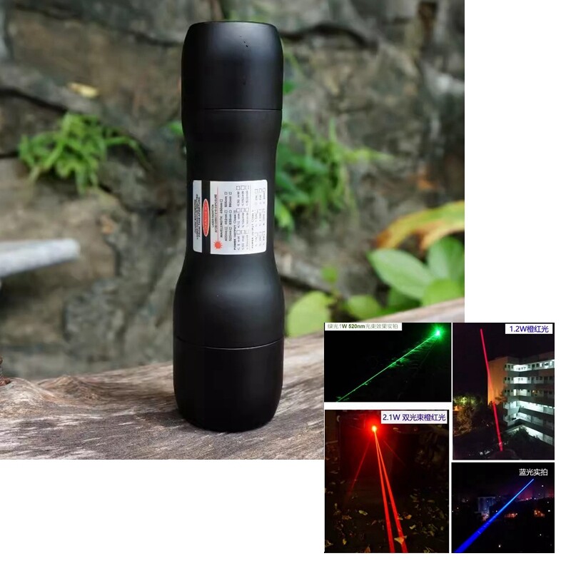 Focusable Waterproof 405nm/450nm/520nm/638nm Laser Module DS8 141.5×41.5mm