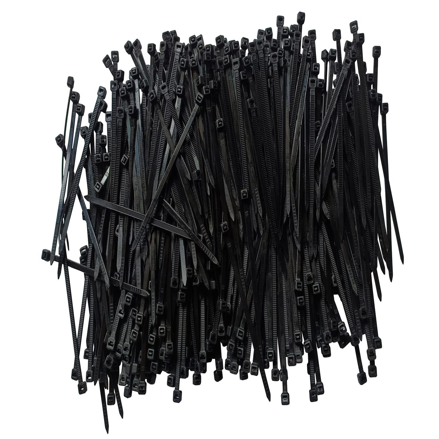 Zip Ties 6 inch 1000 pcs Cable with 18 Pounds 6 1000 pcs, Black