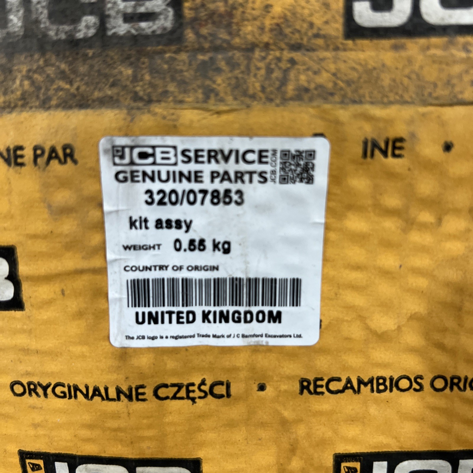JCB 320/07853 ELEMENT CCV FILTER (New)